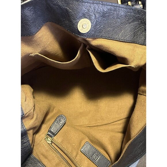 Frye Caelan Leather Crossbody Handbag Medium Size Smokey Gray Satchel - Picture 7 of 16